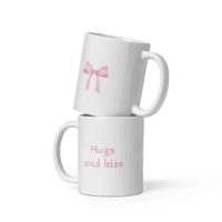 glossy white mug